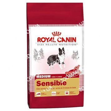 Royal Canin MEDIUM SENSIBLE для собак середніх порід з чутливим травленням 4кг 49085 фото