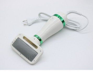 Pet Grooming Dryer WN 10 Фен гребінець для шерсті 2в1 білий із зеленими вставками 78523 фото