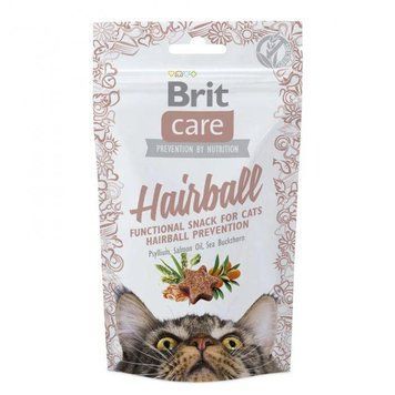 Лакомство Brit Care для котов шерсти и здоровой кожи 50гр. 12 кг 72572 фото
