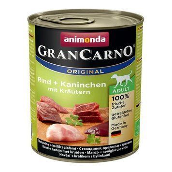 Animonda GranCarno вологий корм з кроликом і травами для собак 800 гр 80896 фото