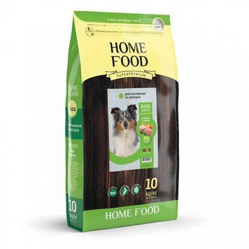 HomeFood dog adult medium\maxi ягнятина з рисом корм для активних собак і юніорів 10 кг 78118 фото
