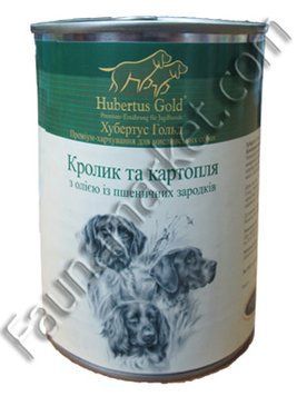 Hubertus Gold вологий корм для собак Кролик з картоплею 800г-800г 20023 фото