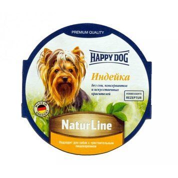 Консерви Happy Dog - для собак з індичкою в паштеті 85г - 1шт 55519 фото