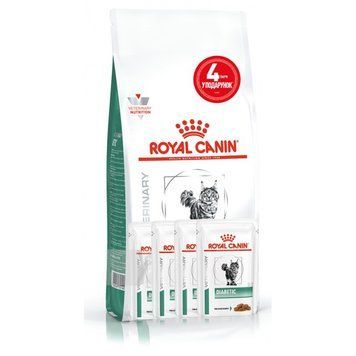 АКЦІЯ Royal Canin Diabetic у разі цукрового діабету набір корму для котів 1,5 кг + 4 паучі 78243 фото