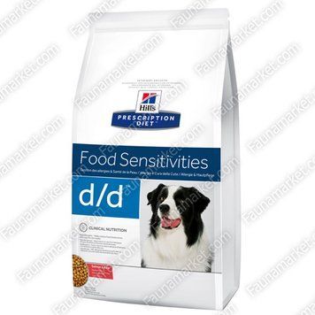 Hills PD Canine D / D з лососем і рисом при будь-якому запальному стані шкіри і харчової алергії у собак 12 кг 22765 фото