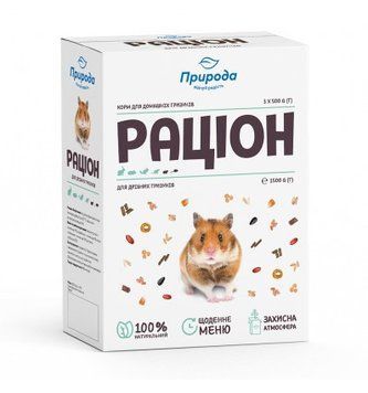 Раціон для дрібних гризунів Сузирье 1,5 кг 1,5 кг 21408 фото