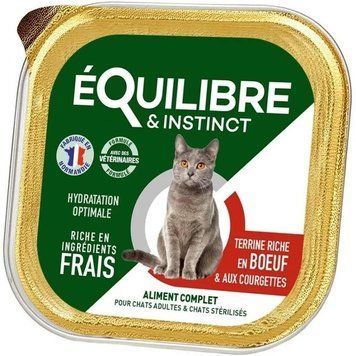 Equilibre Instinct eQi паштет з яловичиною й кабелем вологий корм для стерилізованих котів 85 г 75596 фото