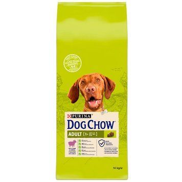 Dog Chow Adult 1+ сухий корм для собак з ягням 14 кг 24250 фото