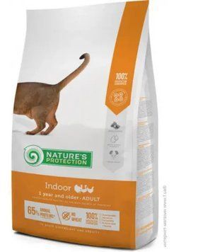 Natures Protection Indoor Adult food for cats сухий корм для дорослих кішок, що містяться в домашніх умовах. 78546 фото