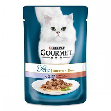 Gourmet Perle консервы для кошек с говядиной и уткой 85г 580024 11см 67709 фото