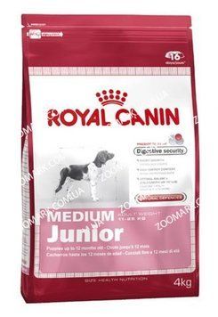Royal Canin MEDIUM JUNIOR для цуценят середніх порід 4кг 1188 фото
