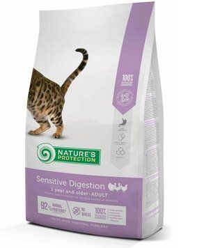 Natures Protection Sensitive Digestion Adult food for cats чутливе травлення корм для дорослих кішок 78538 фото