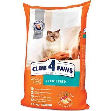 Club 4 paws (Клуб 4 лапи) Premium Sterilized для стерилізованих кішок 2кг 42023 фото