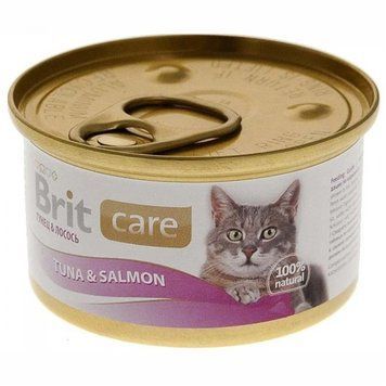 Brit Care Cat з тунцем і лососем 80г 80г 31656 фото