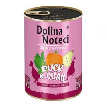 Dolina Noteci Superfood консерви для собак качка і перепілка-800г 56446 фото