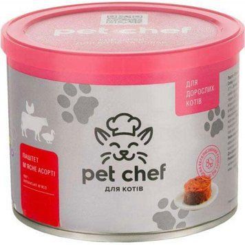 Pet chef консервы для кошек Мясное ассорти 67437 фото