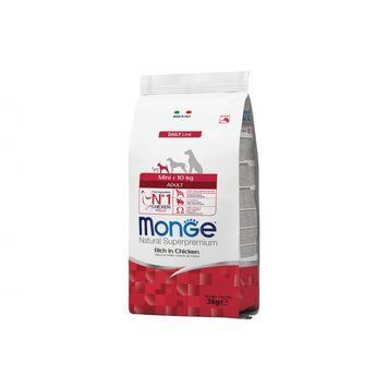 Monge dog корм mini adult Курка та рис Сухий корм для собак 3 кг 78789 фото