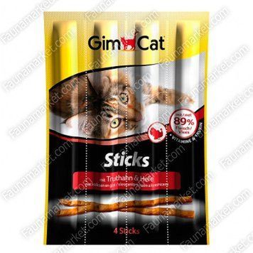 Gimcat Sticks лакомые палочки с индейкой и дрожжами 18058 фото