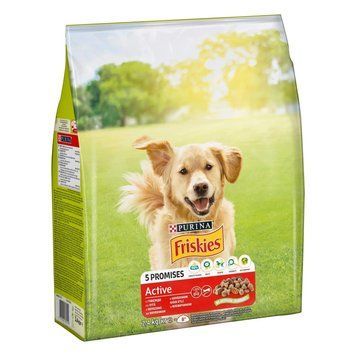 Friskies Active з яловичиною сухий корм для дорослих собак з підвищеною активністю 2.4 кг 79304 фото