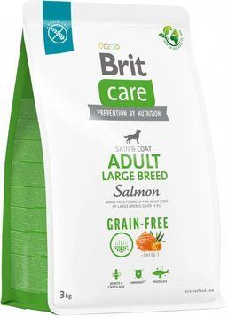 Brit Care Dog Grain-free Adult Large Breed для великих порід собак беззерновий з лососем 1 кг 73293 фото