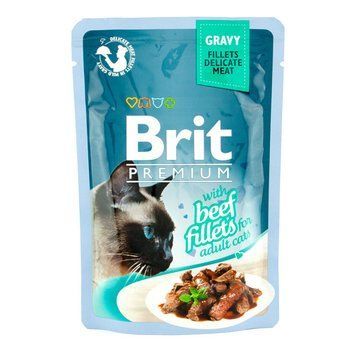 Brit Premium Cat pouch філе яловичини в соусі 85г 35353 фото