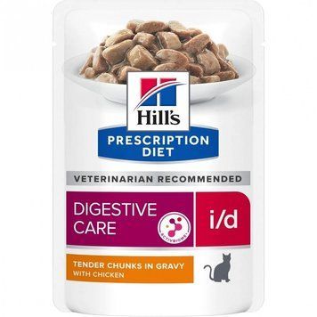 Hill's Prescription Diet i/d Влажный корм для кошек уход за пищеварением, с курицей 85 г 71794 фото