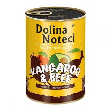 Dolina Noteci Superfood консерви для собак кенгуру і яловичина-400г 56436 фото